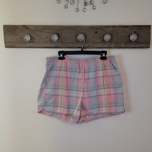 L.L. Bean Multicolor Plaid Pj Shorts SZ XL